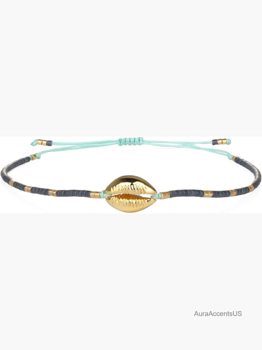 Handmade Beaded Shell Cowry Friendship Bracelet
